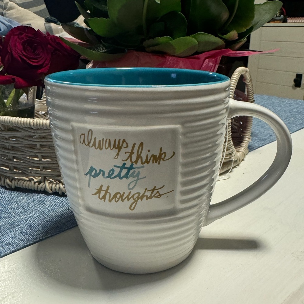 “Always think pretty thoughts” Large Mug